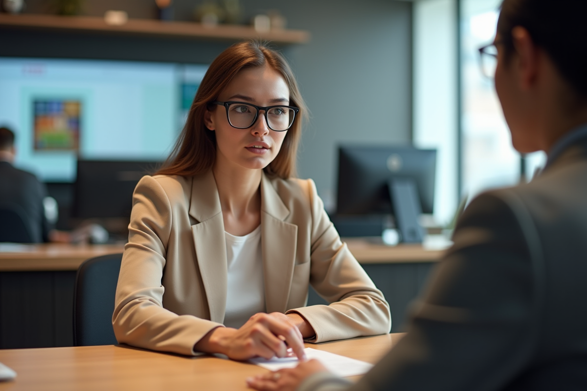Femme montrant sa carte d