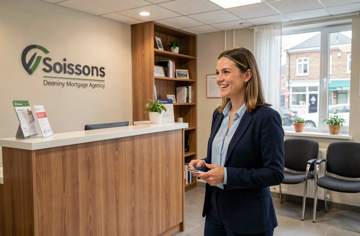 Conseillère de l'agence Vousfinancer Soissons accueillant un client pour un dossier de courtage crédit